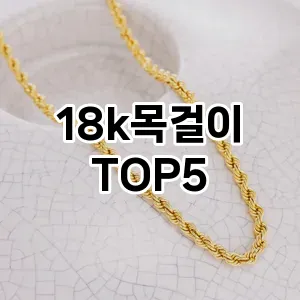 18k목걸이 필수템! 이번 시즌을 위한 베스트 Top 5 18k목걸이 추천!