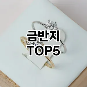 금반지 필수템! 이번 시즌을 위한 베스트 Top 5 금반지 추천!