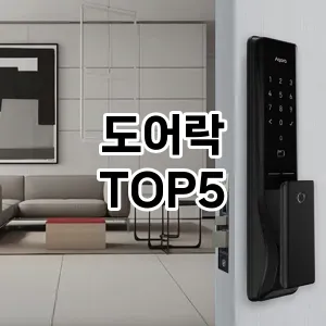 도어락 필수템! 이번 시즌을 위한 베스트 Top 5 도어락 추천!