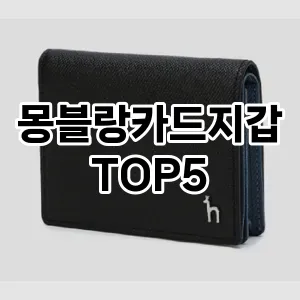 몽블랑카드지갑 필수템! 이번 시즌을 위한 베스트 Top 5 몽블랑카드지갑 추천!