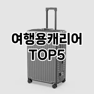 여행용캐리어 필수템! 이번 시즌을 위한 베스트 Top 5 여행용캐리어 추천!