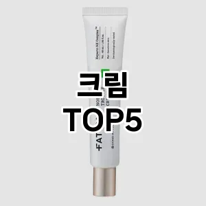 크림 필수템! 이번 시즌을 위한 베스트 Top 5 크림 추천!