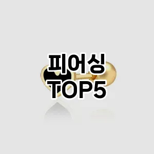 피어싱 필수템! 이번 시즌을 위한 베스트 Top 5 피어싱 추천!