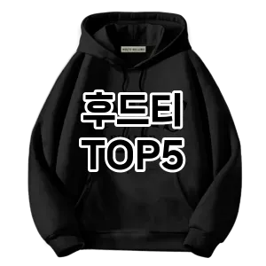 후드티 필수템! 이번 시즌을 위한 베스트 Top 5 후드티 추천!