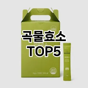 곡물효소 필수템! 이번 시즌을 위한 베스트 Top 5 곡물효소 추천!