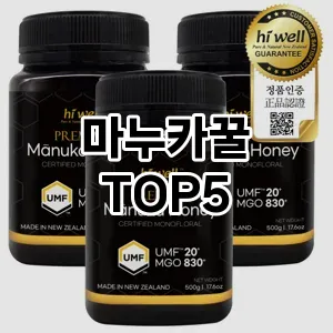 마누카꿀 필수템! 이번 시즌을 위한 베스트 Top 5 마누카꿀 추천!