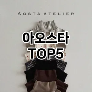 아오스타 필수템! 이번 시즌을 위한 베스트 Top 5 아오스타 추천!