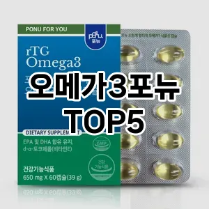 오메가3포뉴 필수템! 이번 시즌을 위한 베스트 Top 5 오메가3포뉴 추천!