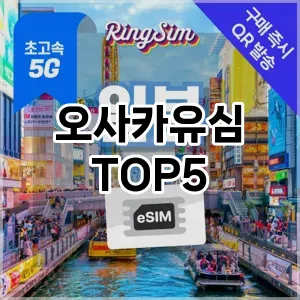 오사카유심 필수템! 이번 시즌을 위한 베스트 Top 5 오사카유심 추천!