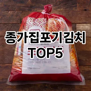 종가집포기김치 필수템! 이번 시즌을 위한 베스트 Top 5 종가집포기김치 추천!