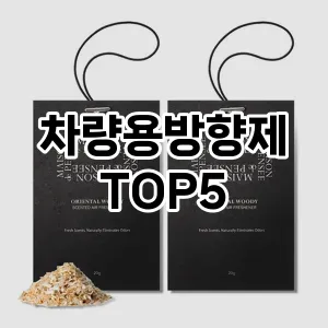 차량용방향제 필수템! 이번 시즌을 위한 베스트 Top 5 차량용방향제 추천!