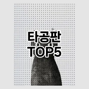 타공판 필수템! 이번 시즌을 위한 베스트 Top 5 타공판 추천!