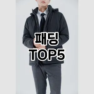 패딩 필수템! 이번 시즌을 위한 베스트 Top 5 패딩 추천!