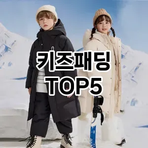 뜨거운 인기! 지금 꼭 필요한 키즈패딩 TOP 5 추천